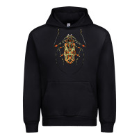 Foreset Green Acrocinus Beetle Illustrations Urban Hoodie - LillyAllenDesigns