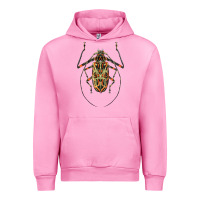 Fuchsia Pink Acrocinus Beetle Illustrations Urban Hoodie - LillyAllenDesigns
