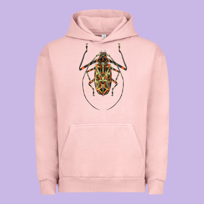 Acrocinus Beetle Illustrations Urban Hoodie Designed By Lillyallendesigns