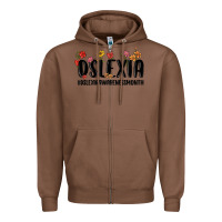 Chestnut dslexia awareness month Zipper Hoodie - MaliasSmallBusiness