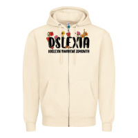 Sandshell dslexia awareness month Zipper Hoodie - MaliasSmallBusiness