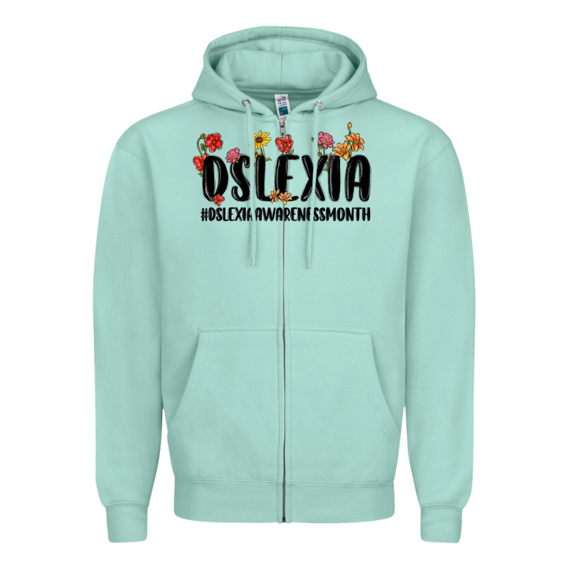 Dslexia Awareness Month Zipper Hoodie by MaliasSmallBusiness | Teevron