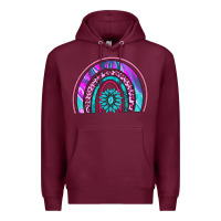 Burgundy rainbow and gemstone Premium Hoodie - AdoDesignShop