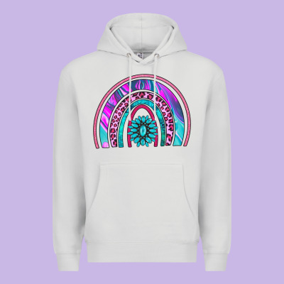 Rainbow And Gemstone Premium Hoodie Designed By Adodesignshop