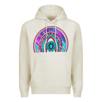 Oatmeal Heather rainbow and gemstone Premium Hoodie - AdoDesignShop