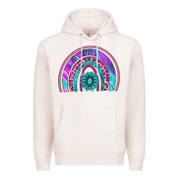 Pale Pink rainbow and gemstone Premium Hoodie - AdoDesignShop