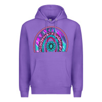 Purple rainbow and gemstone Premium Hoodie - AdoDesignShop