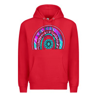 Red rainbow and gemstone Premium Hoodie - AdoDesignShop
