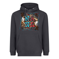 Smoke baseball nana with leopard Heavyweight Hoodie - Zillion Design Studio
