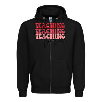 Black teaching Zipper Hoodie - MaliasSmallBusiness