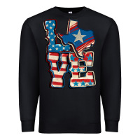 Black Love Texas  4th of july Premium Sweatshirt - CowGirlArtShop