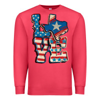 Cardinal Love Texas  4th of july Premium Sweatshirt - CowGirlArtShop