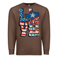 Chestnut Love Texas  4th of july Premium Sweatshirt - CowGirlArtShop