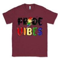 Burgundy pride vibes Classic Tee - MaliasSmallBusiness