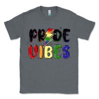 Charcoal Heather pride vibes Classic Tee - MaliasSmallBusiness