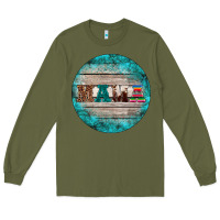 Army Green western turquoises mama ornament Long Sleeve Tee - BarkalooDesign