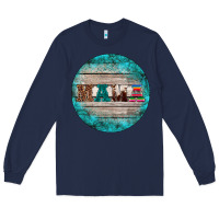 Navy western turquoises mama ornament Long Sleeve Tee - BarkalooDesign