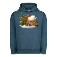 Pigment Midnight Navy Christmas cookies Urban Hoodie - Jasminsmagicworld