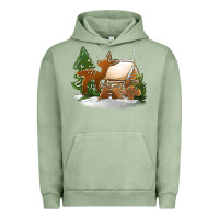 Pigment Oil Green Christmas cookies Urban Hoodie - Jasminsmagicworld