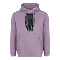 Lavender black angus cattle Heavyweight Hoodie - RanaPortraitStore
