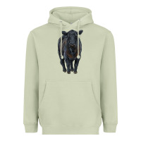 Matcha black angus cattle Heavyweight Hoodie - RanaPortraitStore
