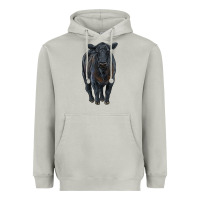 Moon Dust black angus cattle Heavyweight Hoodie - RanaPortraitStore