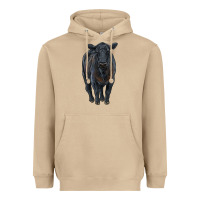 Mushroom black angus cattle Heavyweight Hoodie - RanaPortraitStore