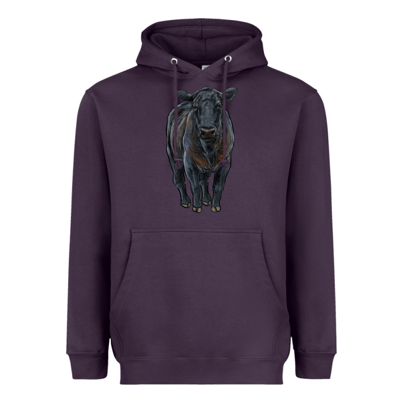 Black Angus Cattle Heavyweight Hoodie by RanaPortraitStore | Teevron