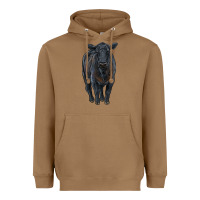 Toasted Coconut black angus cattle Heavyweight Hoodie - RanaPortraitStore