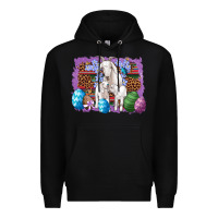 Black goat family eggs flowers leopard serape glitter Premium Hoodie - Artiststas