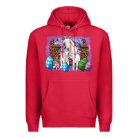 Cardinal goat family eggs flowers leopard serape glitter Premium Hoodie - Artiststas