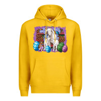 Lemon goat family eggs flowers leopard serape glitter Premium Hoodie - Artiststas