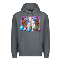 Goat Family Eggs Flowers Leopard Serape Glitter Premium Hoodie | Teevron