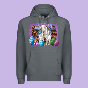 Goat Family Eggs Flowers Leopard Serape Glitter Premium Hoodie Designed By Artiststas