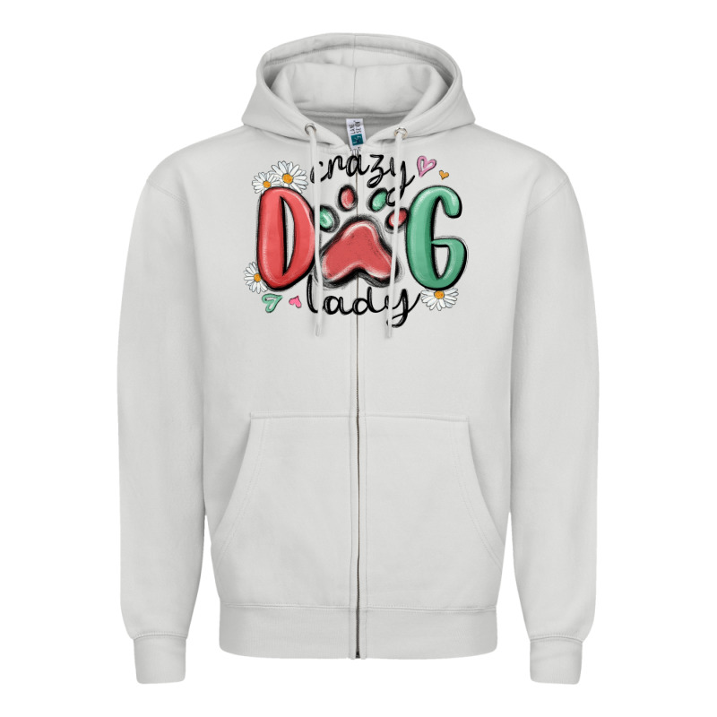 Crazy Dog Lady Zipper Hoodie by MaliasSmallBusiness | Teevron
