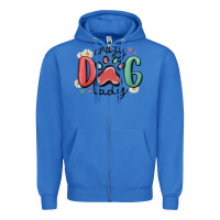 True Royal crazy dog lady Zipper Hoodie - MaliasSmallBusiness