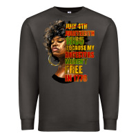 Smoke juneteenth 1885 because my ancestors weren't free in 1776 black woman Premium Sweatshirt - HRA Design Shop