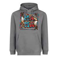 Storm baseball mama with leopard Heavyweight Hoodie - Zillion Design Studio