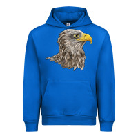 Cobalt American White Sea Eagle Head Urban Hoodie - LillyAllenDesigns