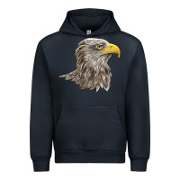 Navy American White Sea Eagle Head Urban Hoodie - LillyAllenDesigns