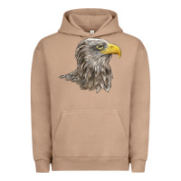 Pigment Burro American White Sea Eagle Head Urban Hoodie - LillyAllenDesigns