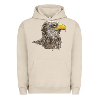 Pigment French Oak American White Sea Eagle Head Urban Hoodie - LillyAllenDesigns