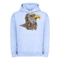Pigment Grape Ice American White Sea Eagle Head Urban Hoodie - LillyAllenDesigns