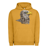 Pigment Peanut Butter American White Sea Eagle Head Urban Hoodie - LillyAllenDesigns