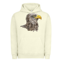 Pigment Pistachio American White Sea Eagle Head Urban Hoodie - LillyAllenDesigns