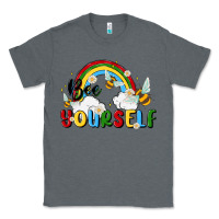 Charcoal Heather bee yourself Classic Tee - MaliasSmallBusiness