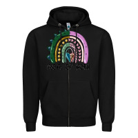 Black mom of both rainbow Zipper Hoodie - MaliasSmallBusiness