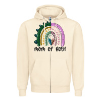 Sandshell mom of both rainbow Zipper Hoodie - MaliasSmallBusiness