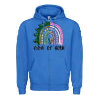 True Royal mom of both rainbow Zipper Hoodie - MaliasSmallBusiness
