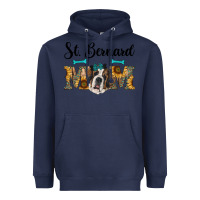 Navy western st. bernard mom Heavyweight Hoodie - RanaPortraitStore